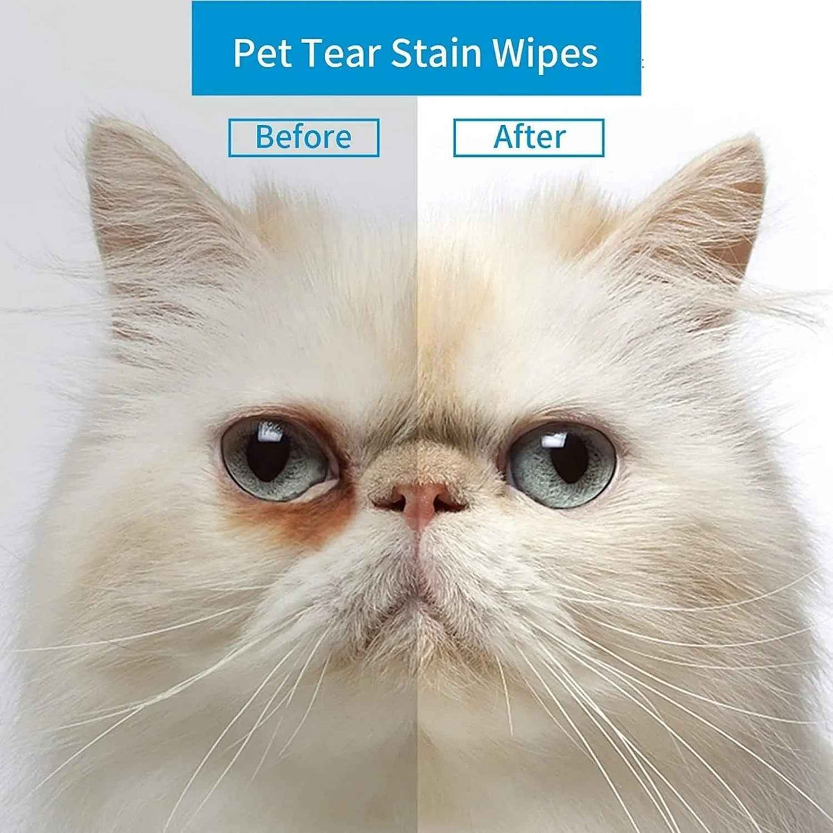Dog Eye Wipes Tear Stain Remover Hypoallergenic Biodegradable 300 Count