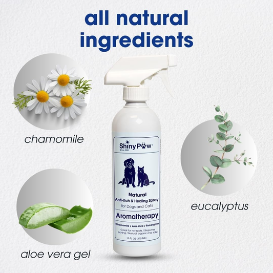 Dog Itch Spray Hot Spot Relief Aloe Eucalyptus Skin Treatment Made USA 16oz
