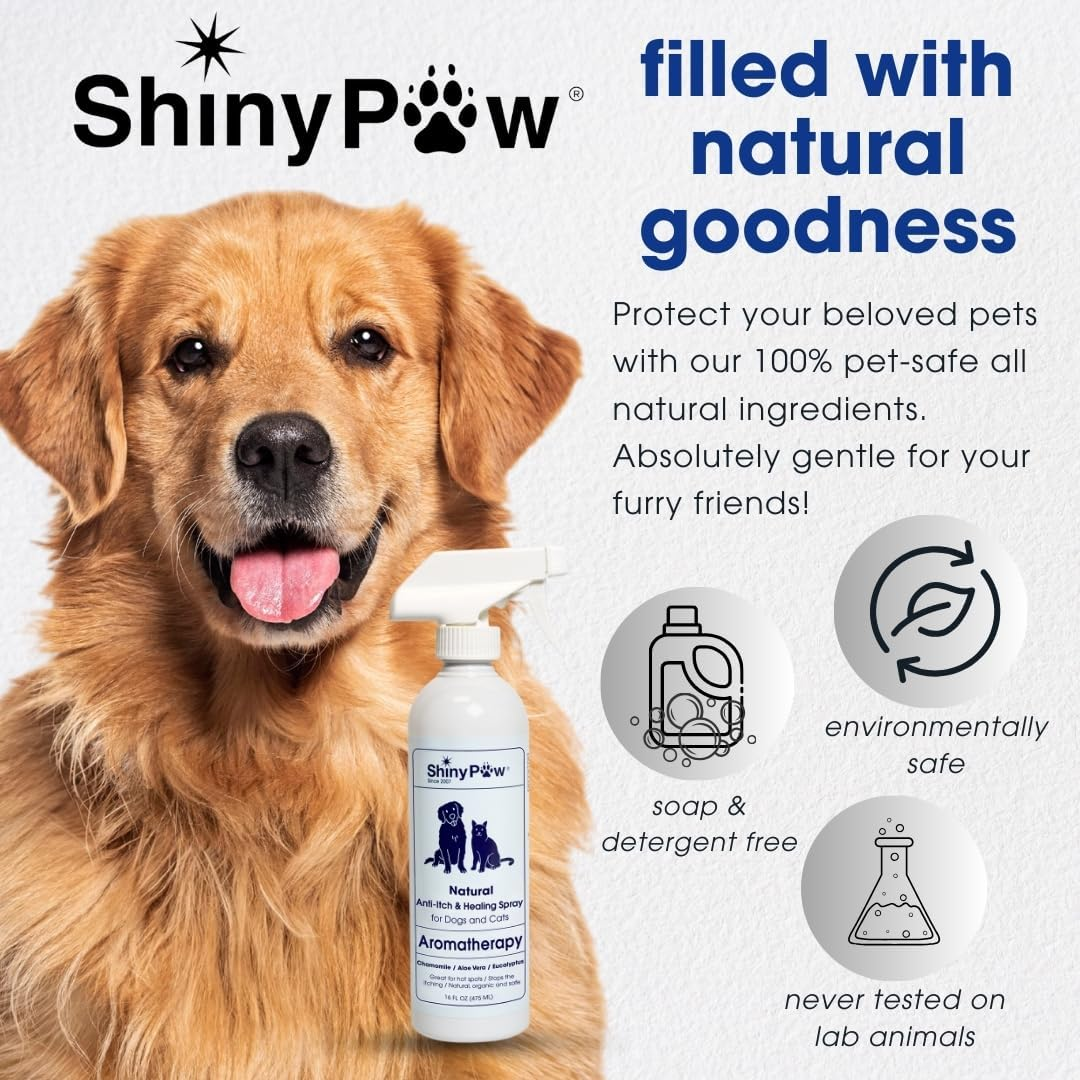 Dog Itch Spray Hot Spot Relief Aloe Eucalyptus Skin Treatment Made USA 16oz