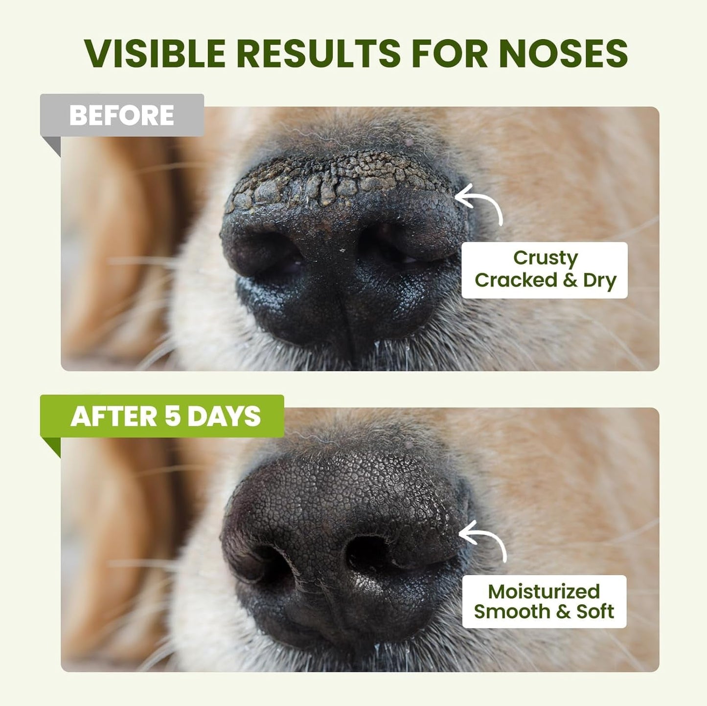 Dog Paw Nose Balm Lick-Safe Coconut Oil Moisturizer Heat Cold Protection