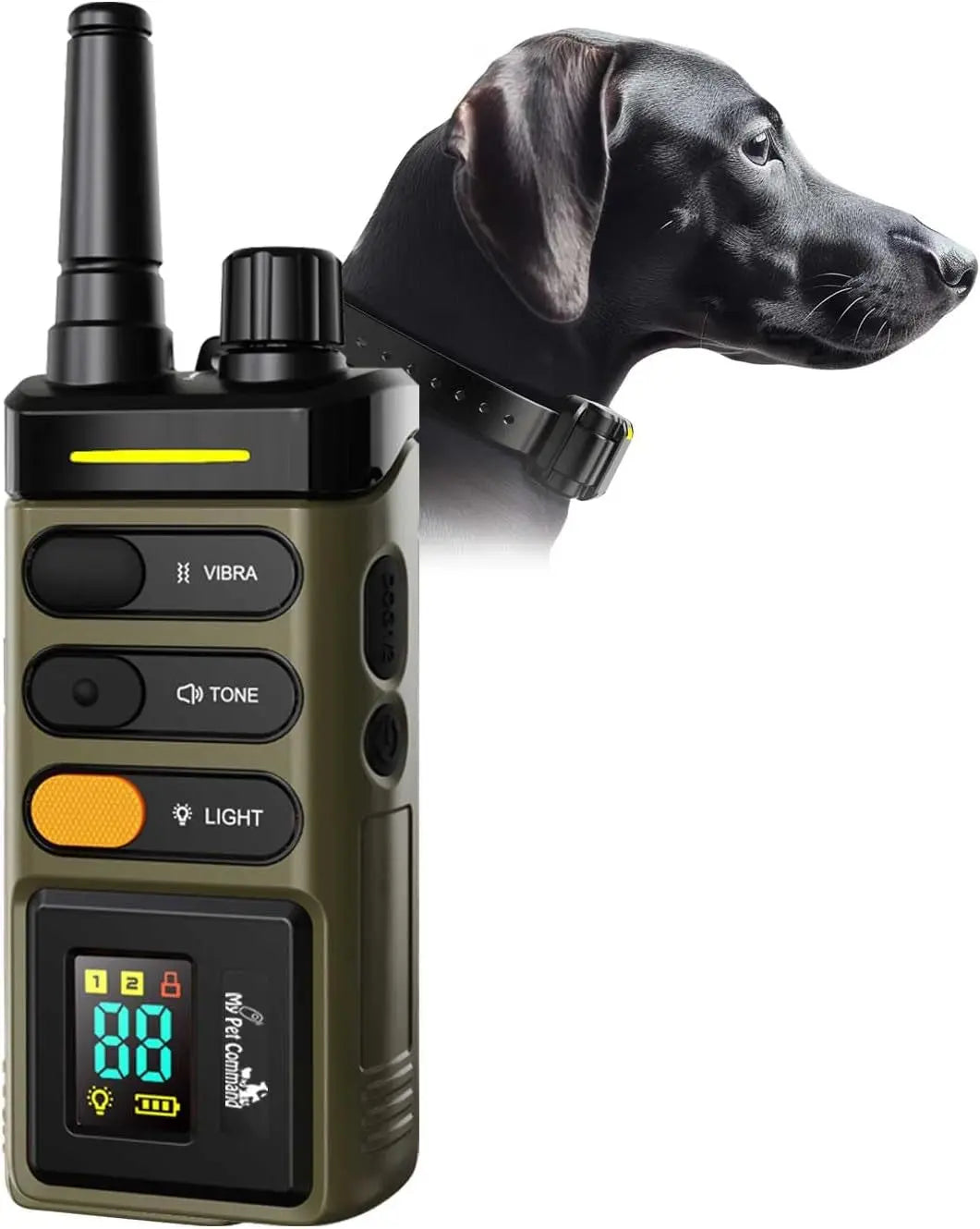 Dog Training Collar for up to 2 Dogs Remote Waterproof Rechargeable 1 Mile Range Extra Remote Only