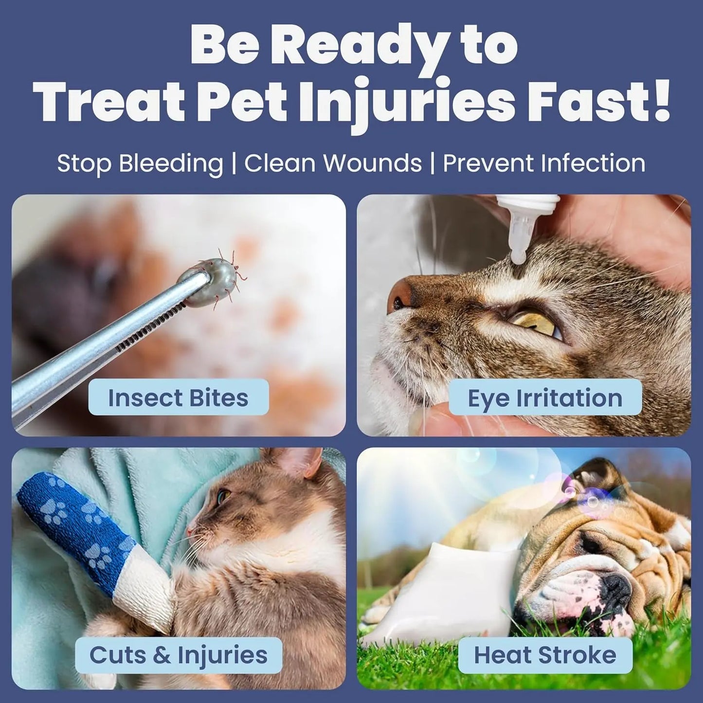 Dog & Cat First Aid Kit Vet Approved Emergency Supplies Travel Home RV