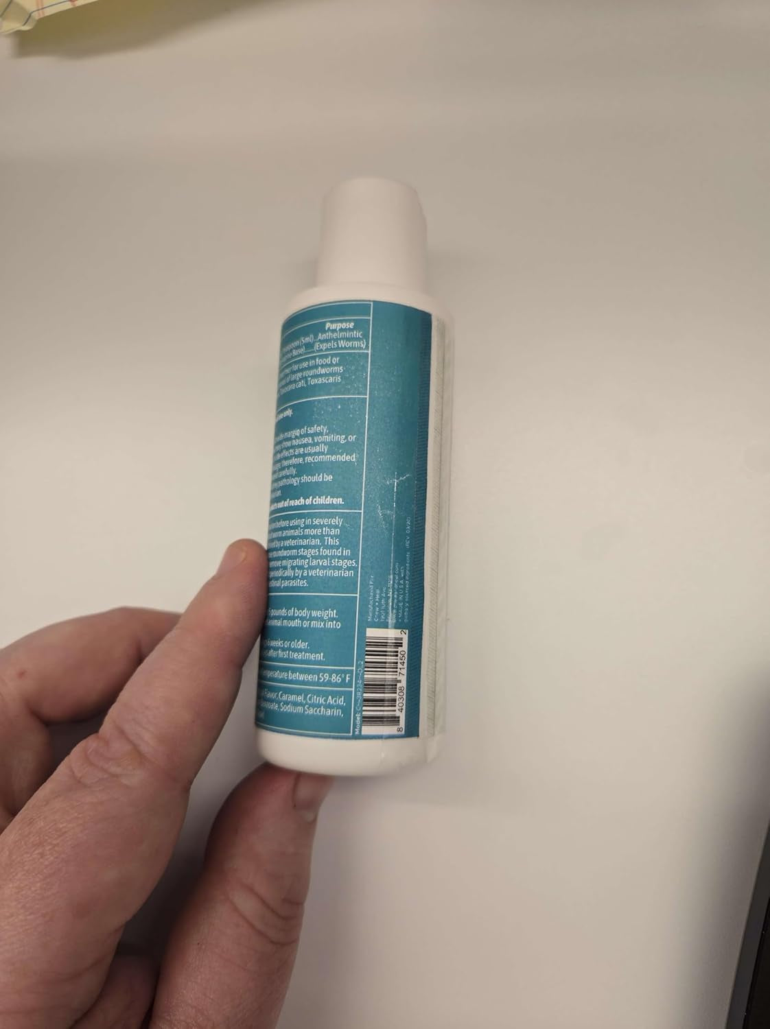 Dog & Cat Wormer Liquid 4oz Puppy Kitten Dewormer Made in USA