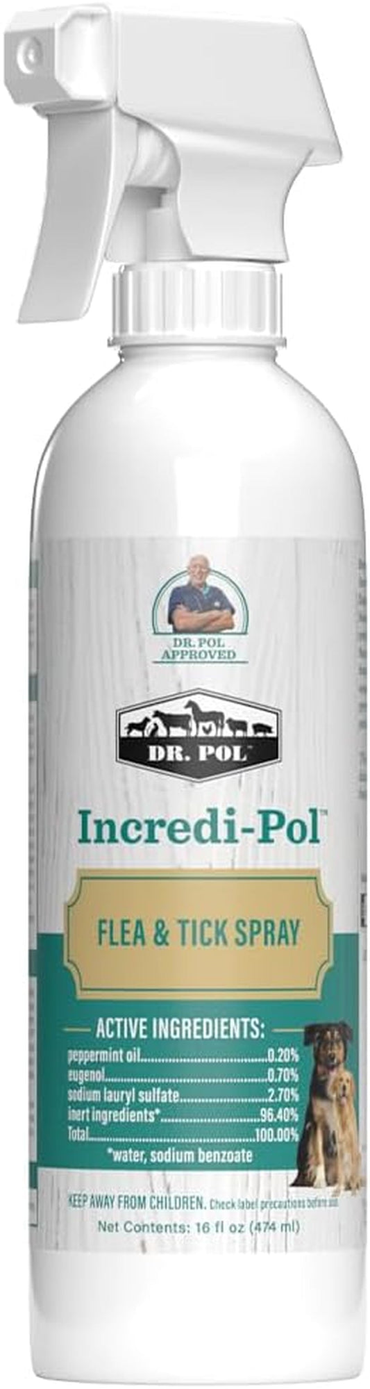 Dr Pol Flea Tick Spray Dogs Fast Acting Pest Control 16oz 16 Oz