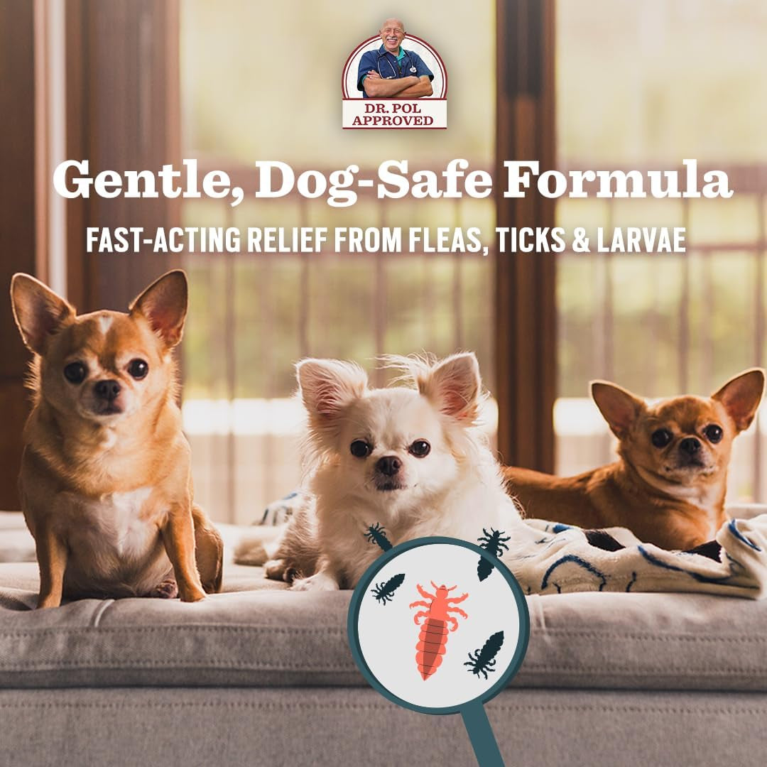 Dr Pol Flea Tick Spray Dogs Fast Acting Pest Control 16oz