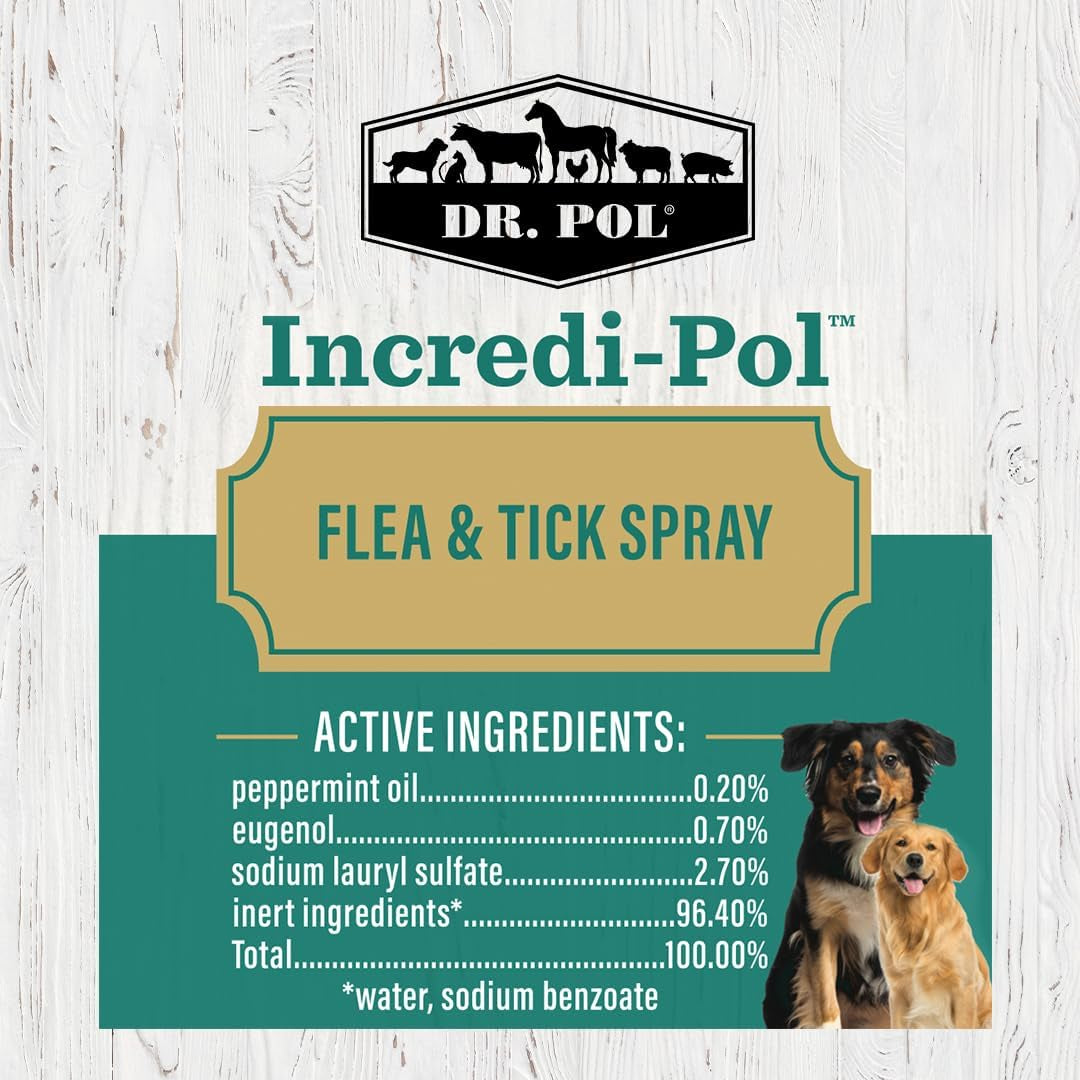 Dr Pol Flea Tick Spray Dogs Fast Acting Pest Control 16oz