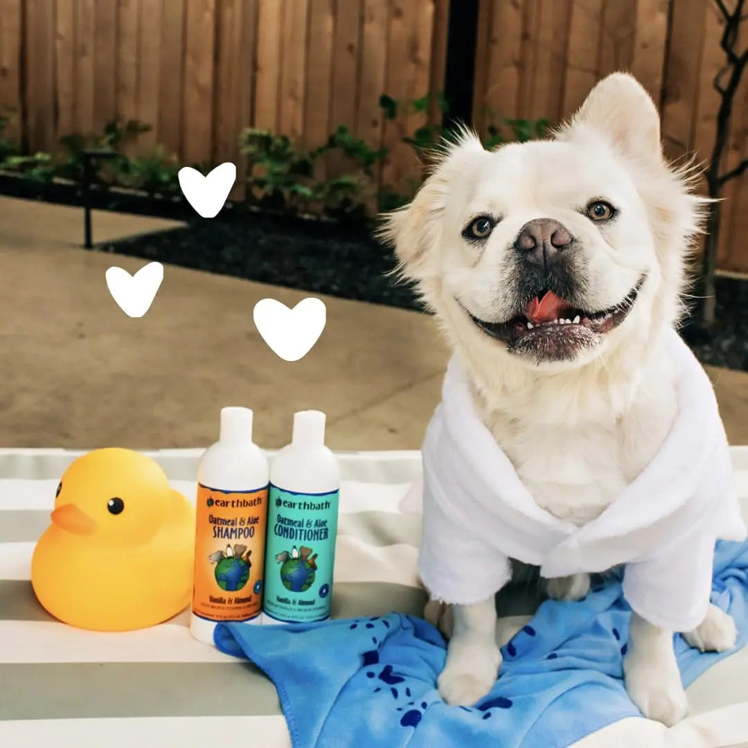 Earthbath Oatmeal & Aloe Dog Shampoo and Conditioner Set for Dry Itchy Skin