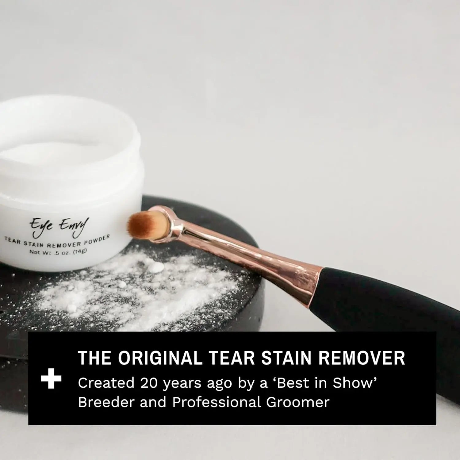 Eye Envy Dog Tear Stain Remover Kit w Brush Pads Powder 30–45 Day