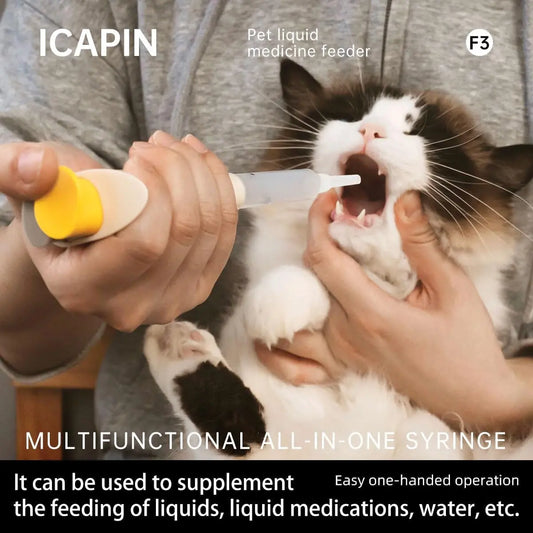 Pet Liquid Medicine Feeder Syringe Silicone Multi Function