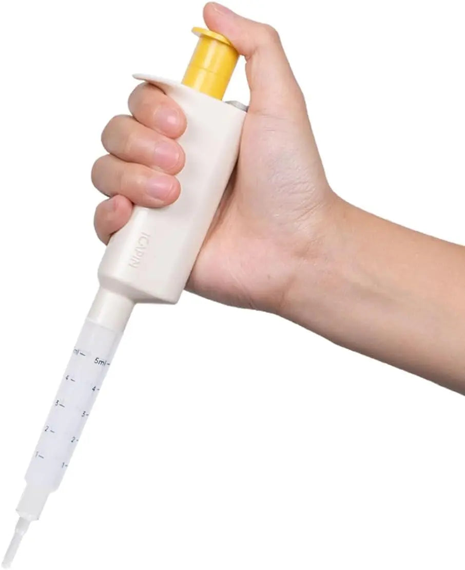 Pet Liquid Medicine Feeder Syringe Silicone Multi Function Bright Yellow