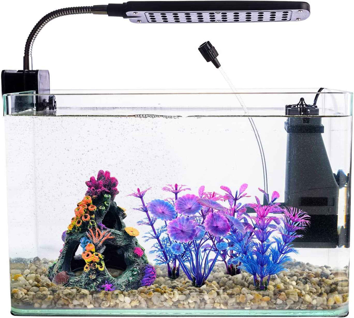 Fish Tank Decoration Coral Reef Set Aquarium Ornament Cave Plants Betta Decor