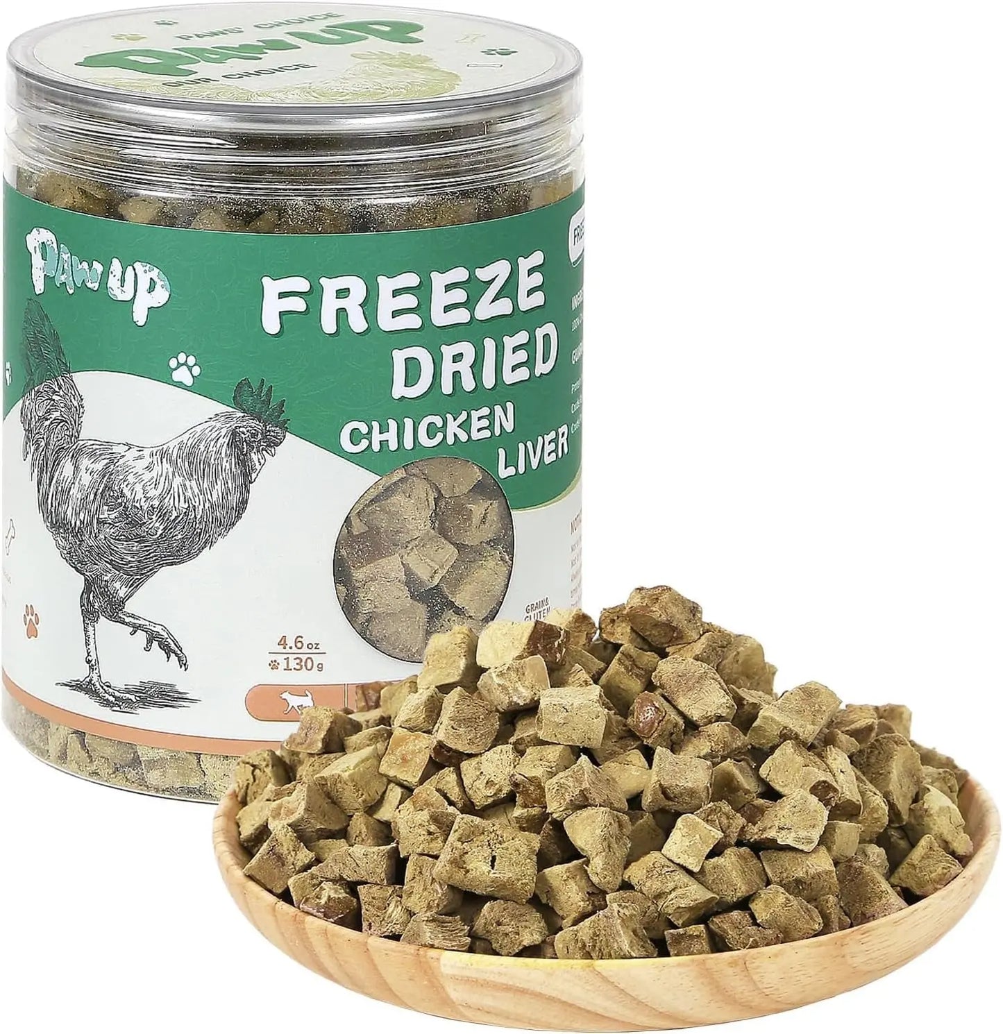 Freeze Dried Chicken Liver & Heart Dog & Cat Treats 2.1oz Grain Free Chicken Liver - 4.6 Oz