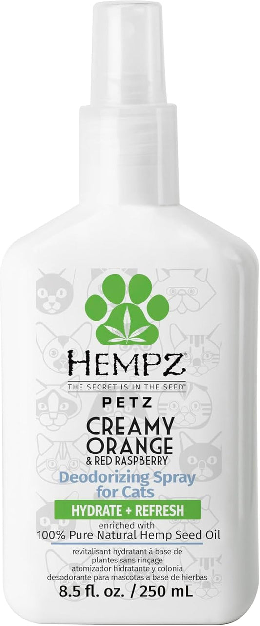 Hempz Cat Deodorizing Spray Pet Cologne Fresh Coat Orange Raspberry 8.5oz Default Title