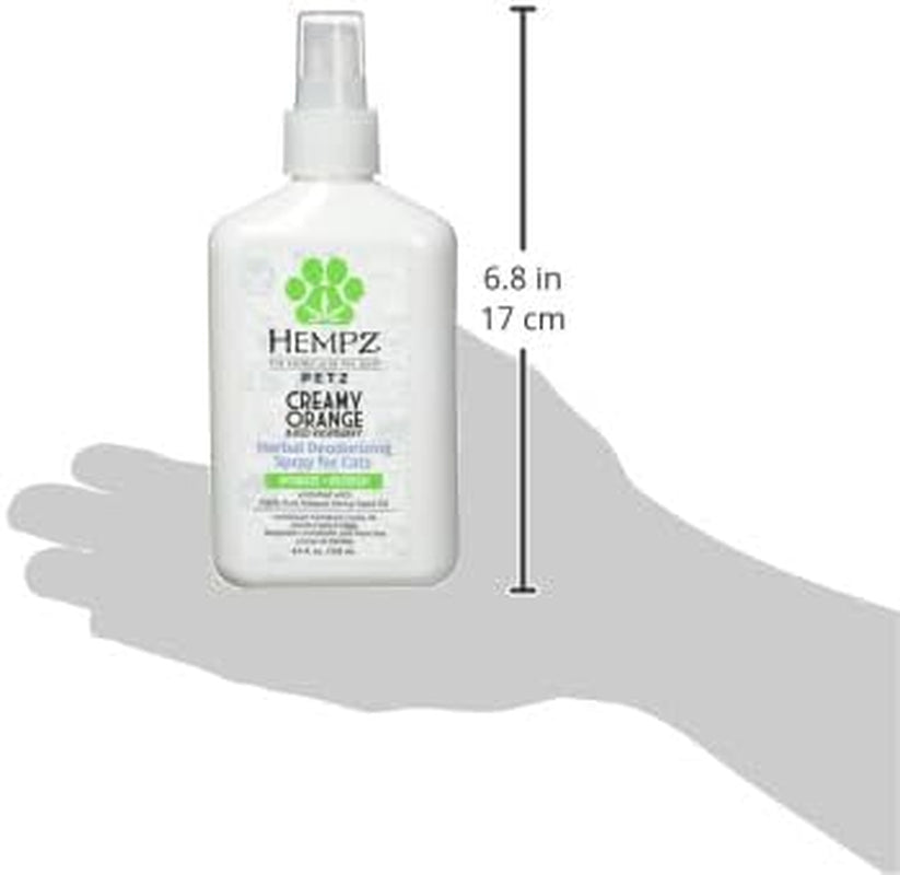 Hempz Cat Deodorizing Spray Pet Cologne Fresh Coat Orange Raspberry 8.5oz