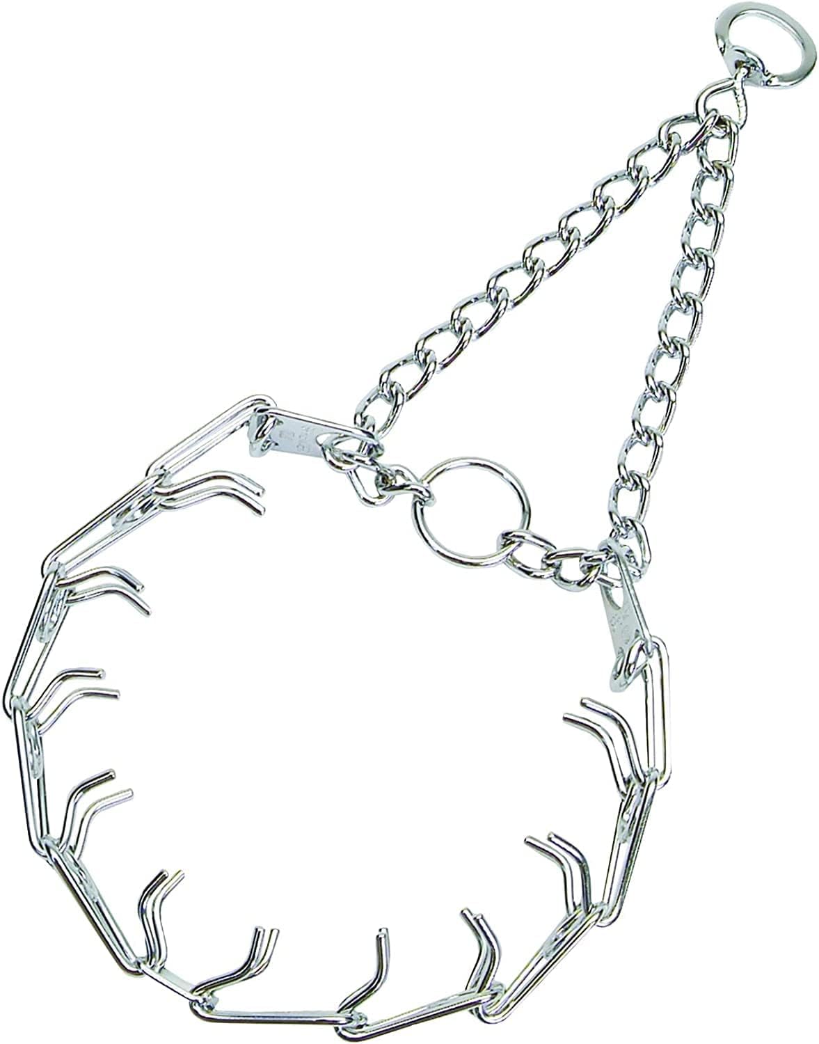 Herm Sprenger Prong Dog Training Collar Chrome Steel Anti Pull Adjustable Chrome 2.25 Mm X 13 In Neck Size; 16 In Chain Length