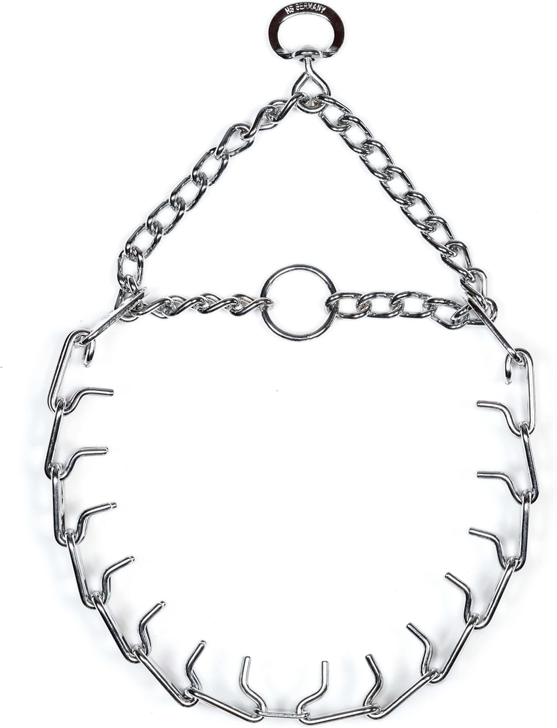 Herm Sprenger Prong Dog Training Collar Chrome Steel Anti Pull Adjustable Silver 3.0 Mm X 16 In Neck Size; 20 In Chain Length