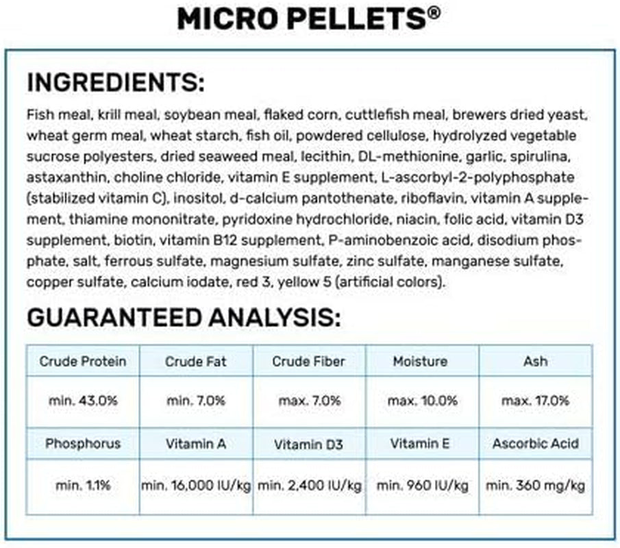 Hikari Tropical Micro Pellets Semi Floating Fish Food Small Fish 2 Pack