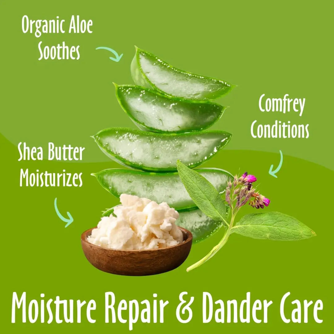 Hypoallergenic Shea Butter Spray for Dogs & Cats Dander 8oz