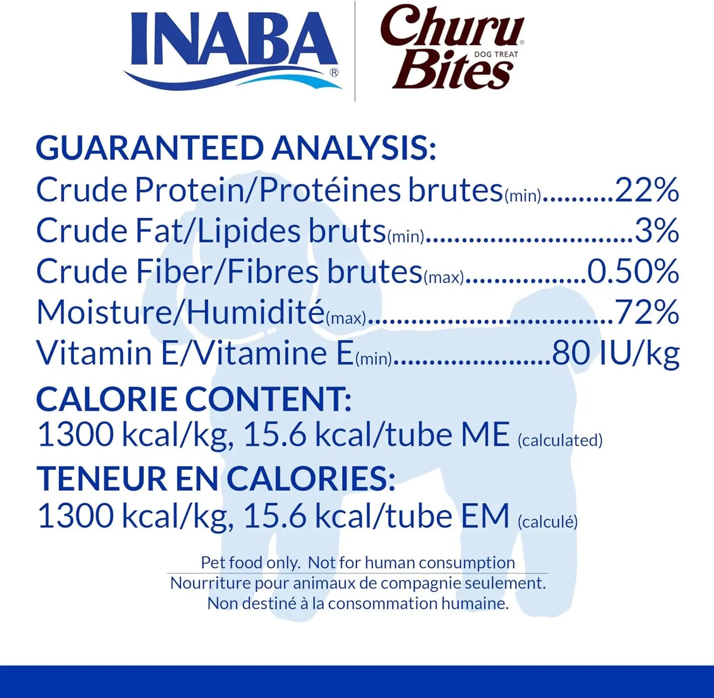 INABA Churu Bites Soft Dog Treats Tuna & Salmon Variety 20ct 0.42oz