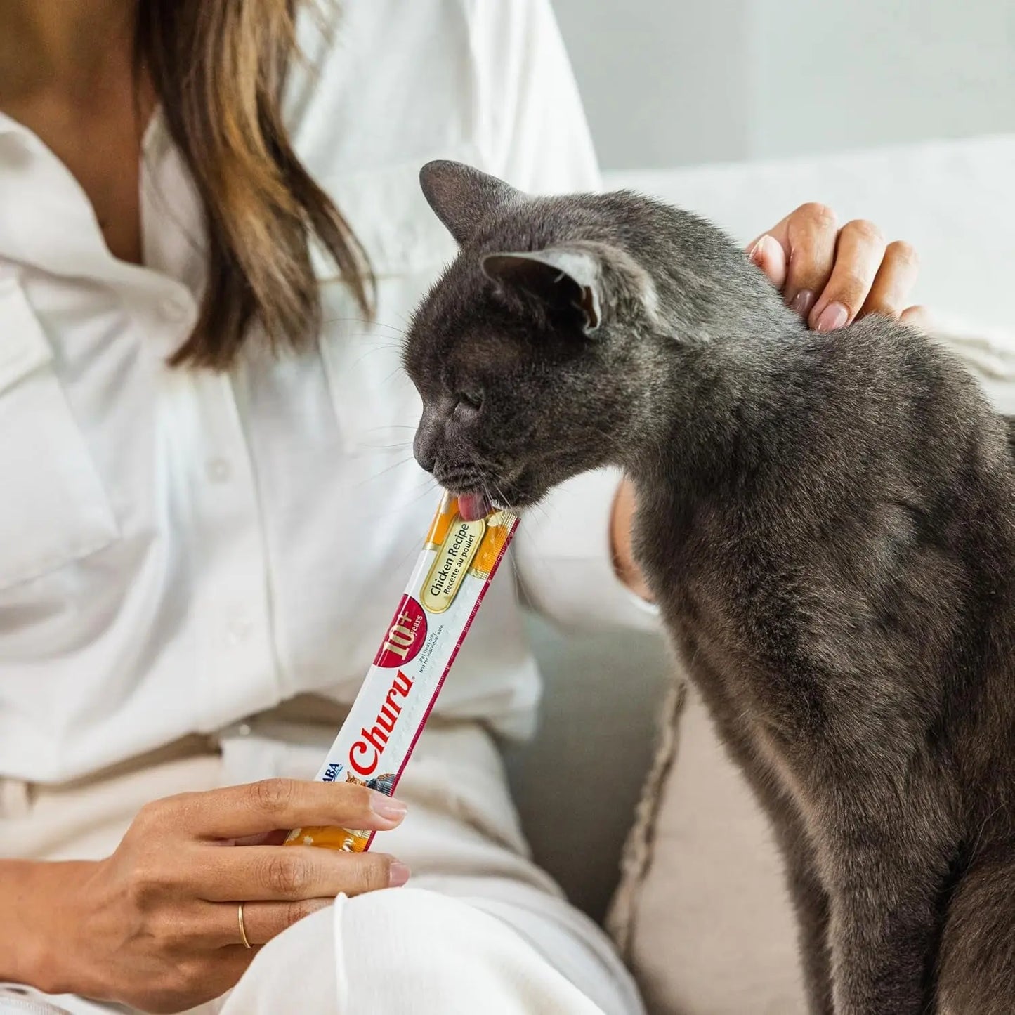 Churu Senior Cat Treats Taurine Hydration Lickable Tuna Chicken 40/60 Tubes