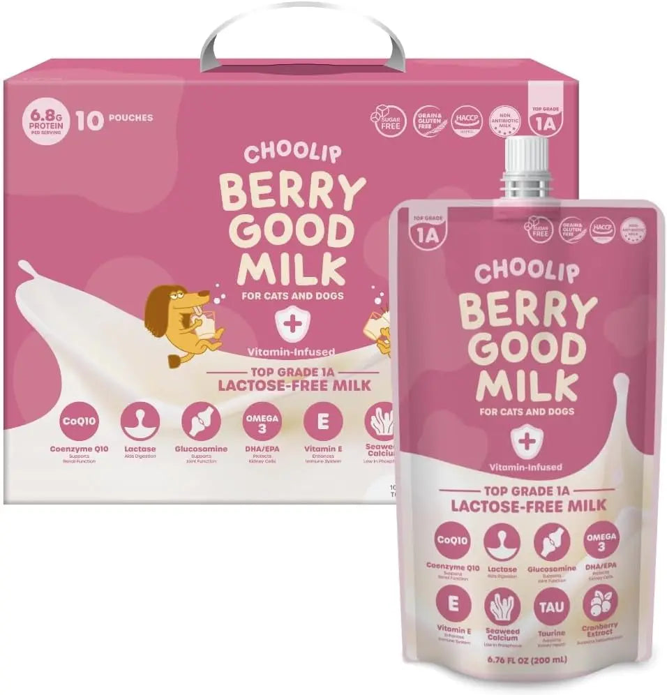 Lactose-Free Vitamin Milk for Cats & Dogs, 10-Pack Pet Nutrition Drink Default Title