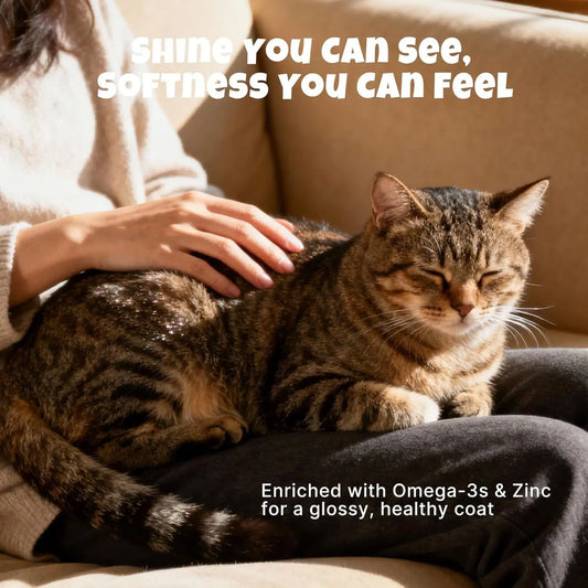 Lickable Cat Treat Skin Coat Salmon Omega-3 Grain Free Squeeze