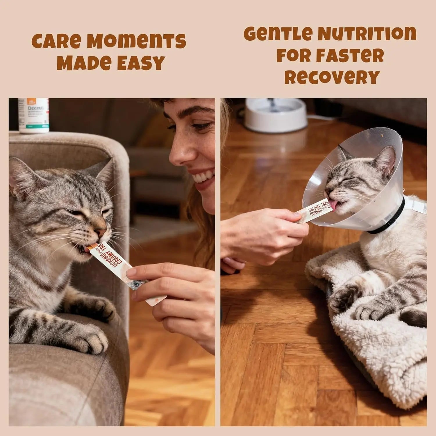 Lickable Cat Treat Skin Coat Salmon Omega-3 Grain Free Squeeze