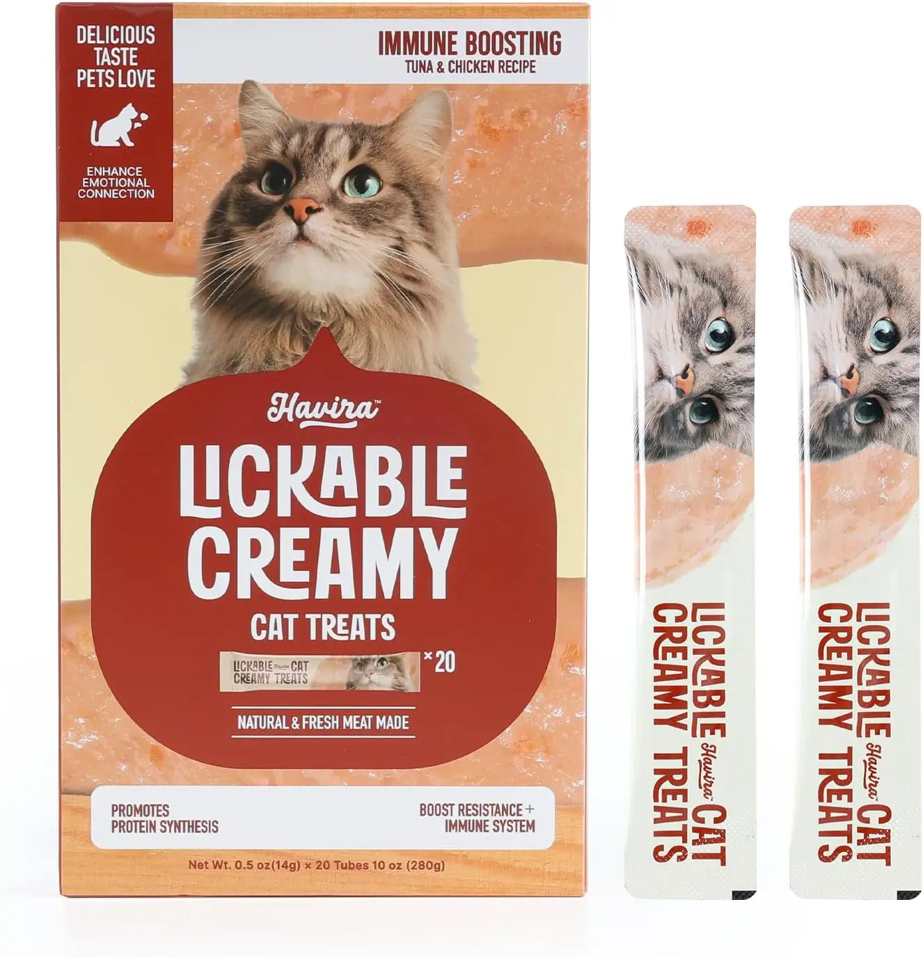 Lickable Cat Treat Skin Coat Salmon Omega-3 Grain Free Squeeze Immune