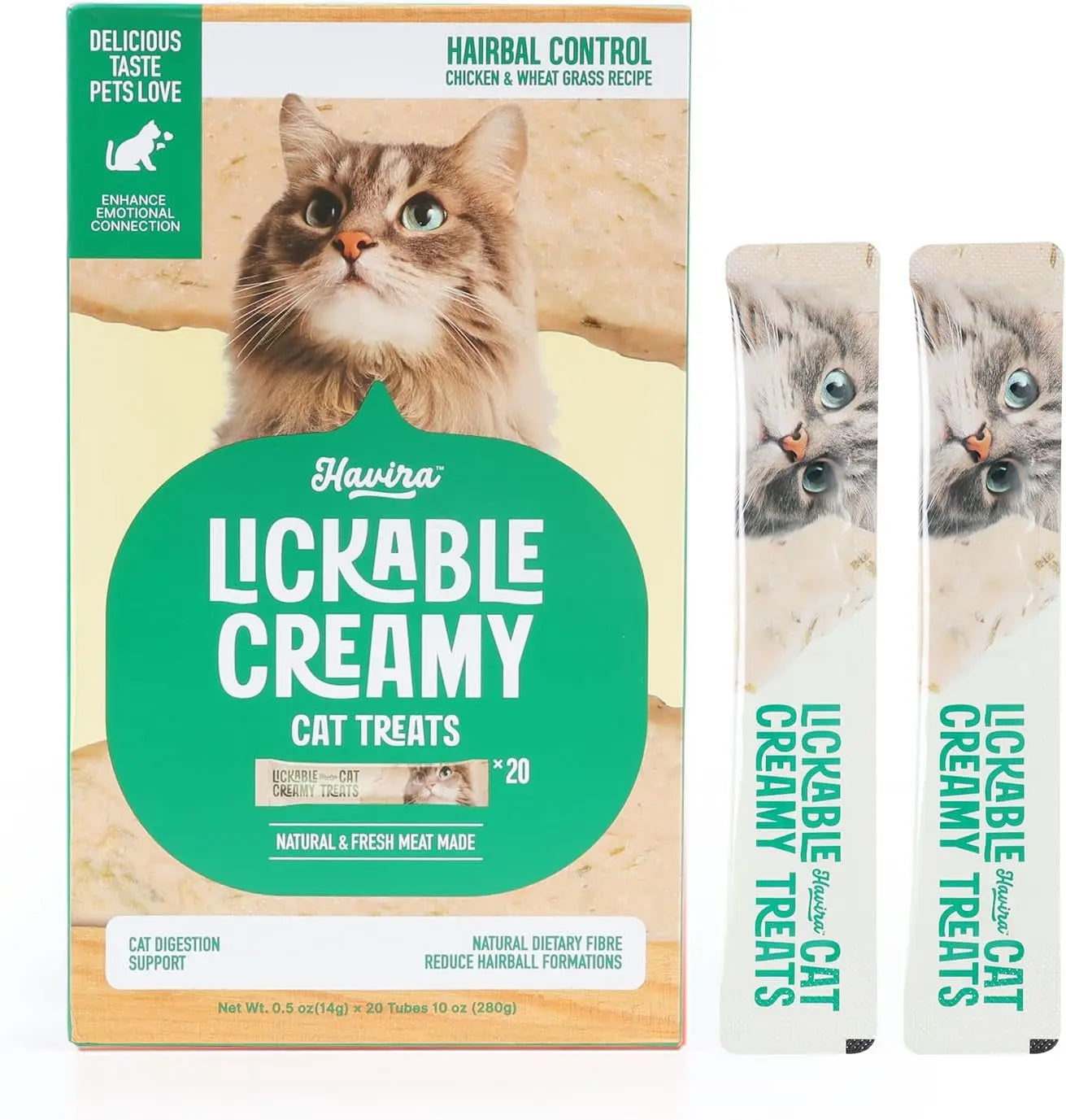 Lickable Cat Treat Skin Coat Salmon Omega-3 Grain Free Squeeze