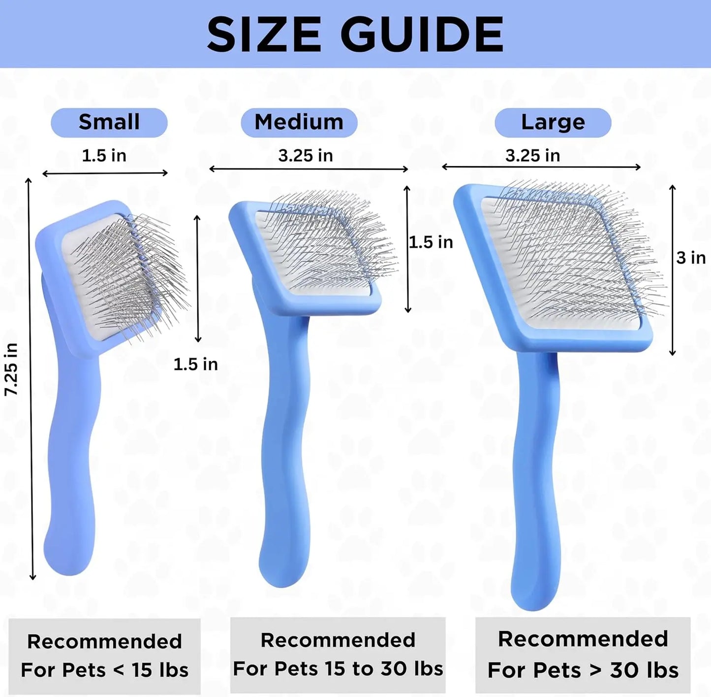 Long Pin Slicker Brush for Dogs Dematting Grooming for Doodles & Long Coats
