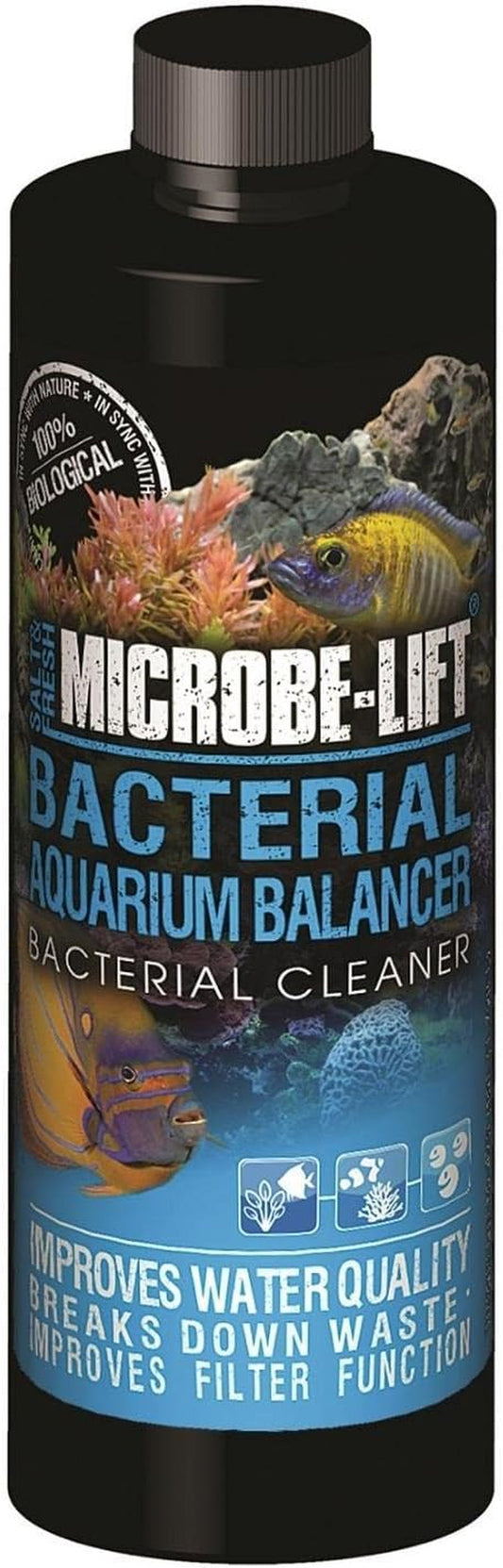 MICROBE-LIFT Aquarium Bacteria Cleaner Waste Reducer Fresh & Saltwater 16 Ounces