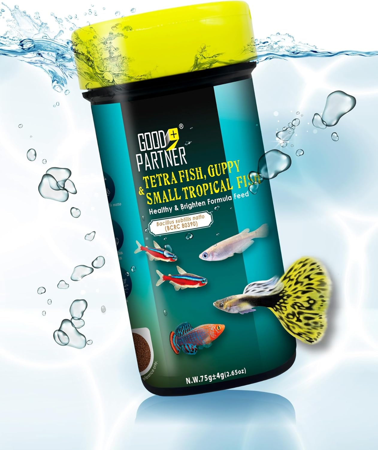 Marine Fish Sinking Pellets Clownfish Saltwater Food Probiotic 2.65oz Small Tropical Fish 2.65 Ounce (Pack Of 1)