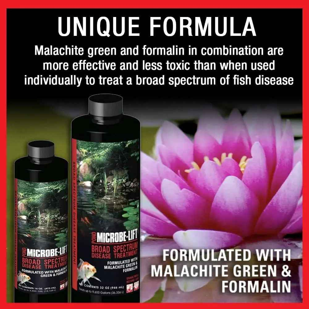 Microbe-Lift BSDT16 Pond Disease Treatment 16oz for Koi & Goldfish