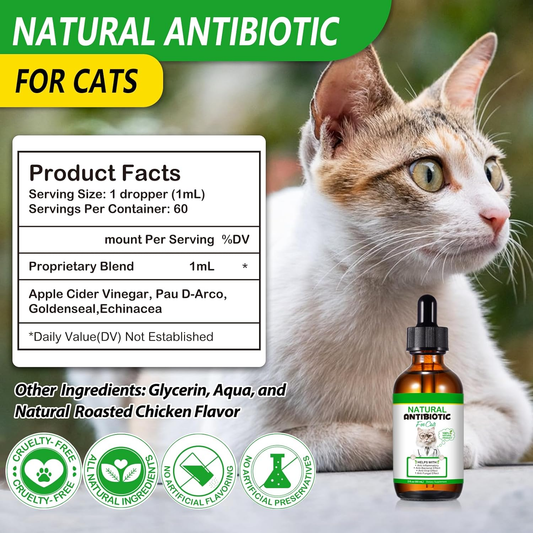 Herbal liquid cat immune support remedy for allergy relief and itching 2oz