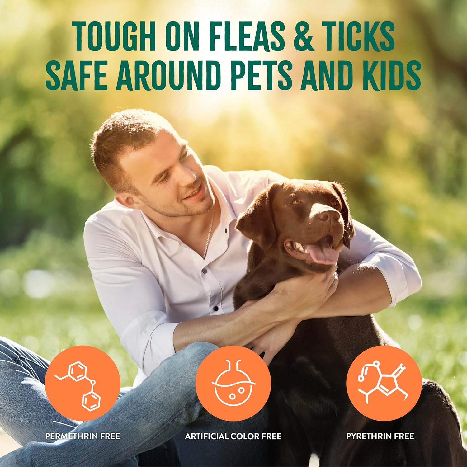 Natural Flea & Tick Dog Shampoo & Bedding Spray Bundle Soothing Treatment USA
