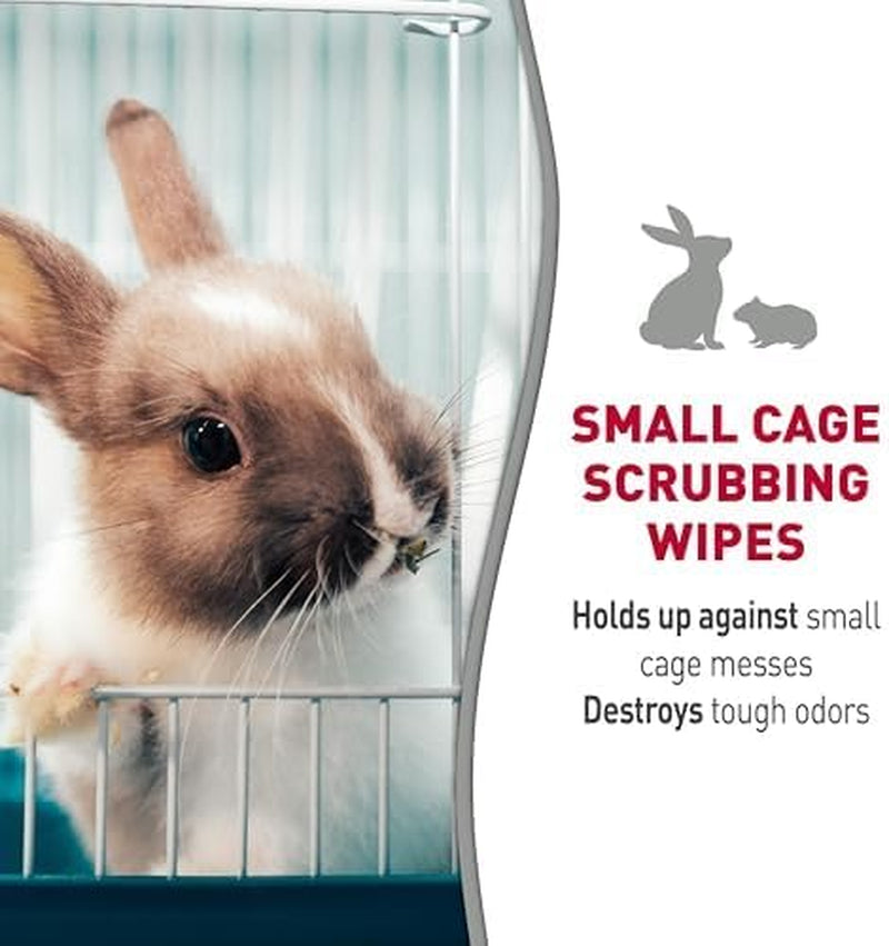 Nature's Miracle Small Animal Cage Cleaning Wipes Enzymatic Odor Control 30ct