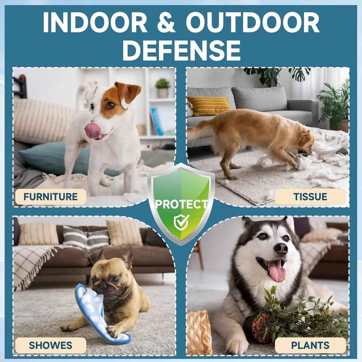 No Chew Spray for Dogs – Bitter Apple Lick Deterrent, Safe & Alcohol-Free