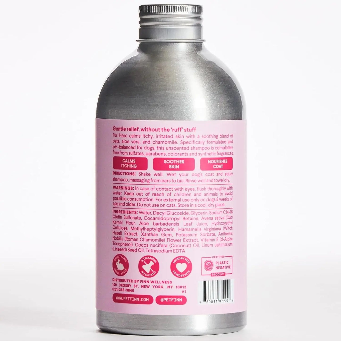 Oatmeal Dog Shampoo Itchy Skin Allergy Relief Aloe Chamomile Sulfate Free