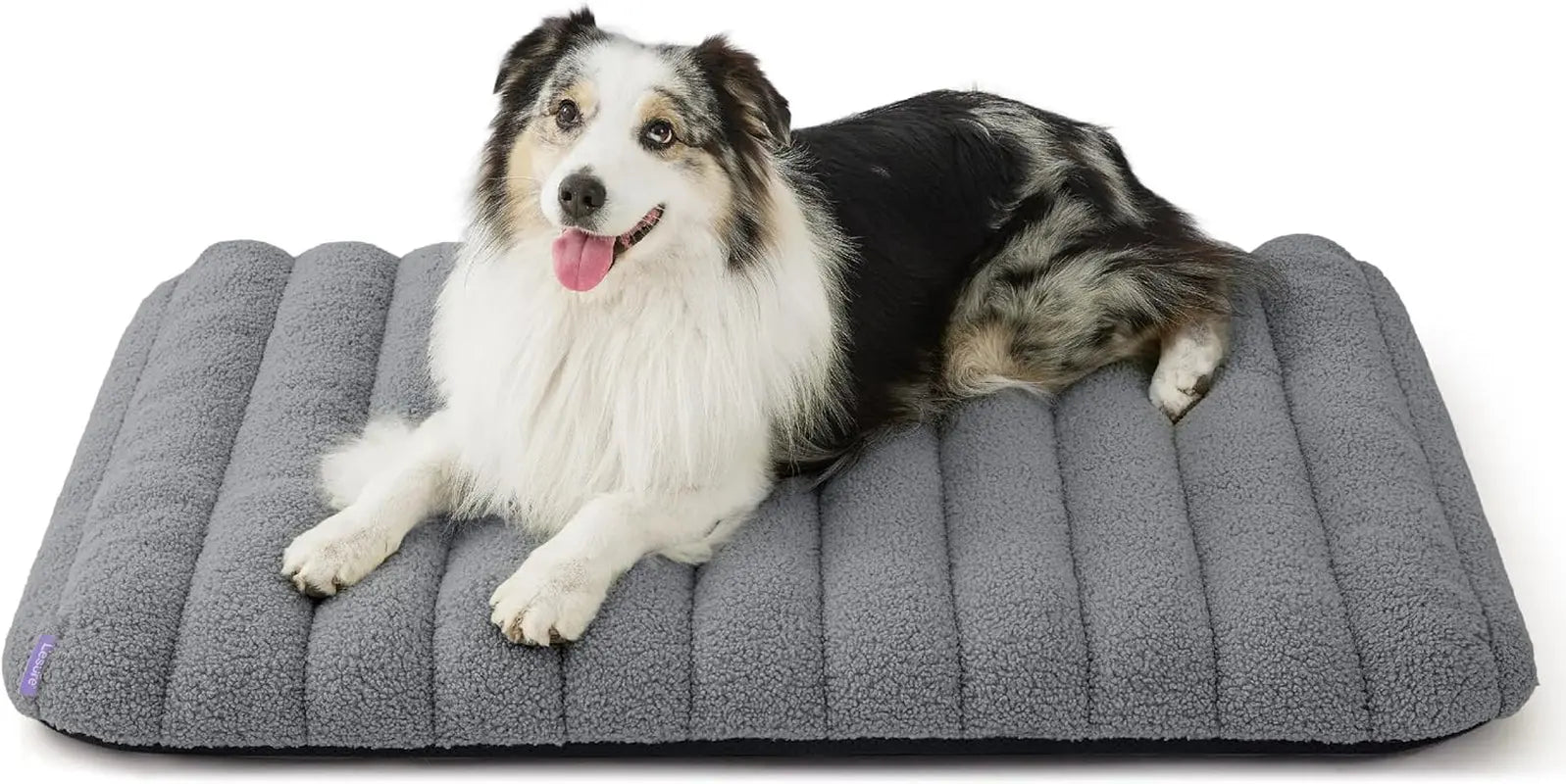 Orthopedic Dog Bed for Large Dogs | Waterproof Plush Mat w/ Washable Cover Grey 36"L X 27"W X 4"Th