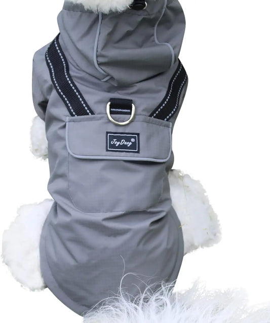 Outdoor Waterproof Dog Raincoat w/ Hood Reflective Sizes XS–XL in 4 Colors