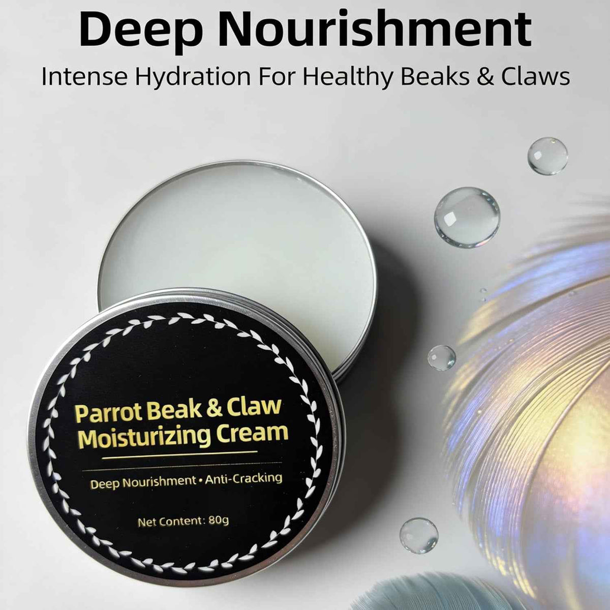 Parrot Beak Claw Moisturizer Cream 80g Anti Cracking Balm Birds Safe Care