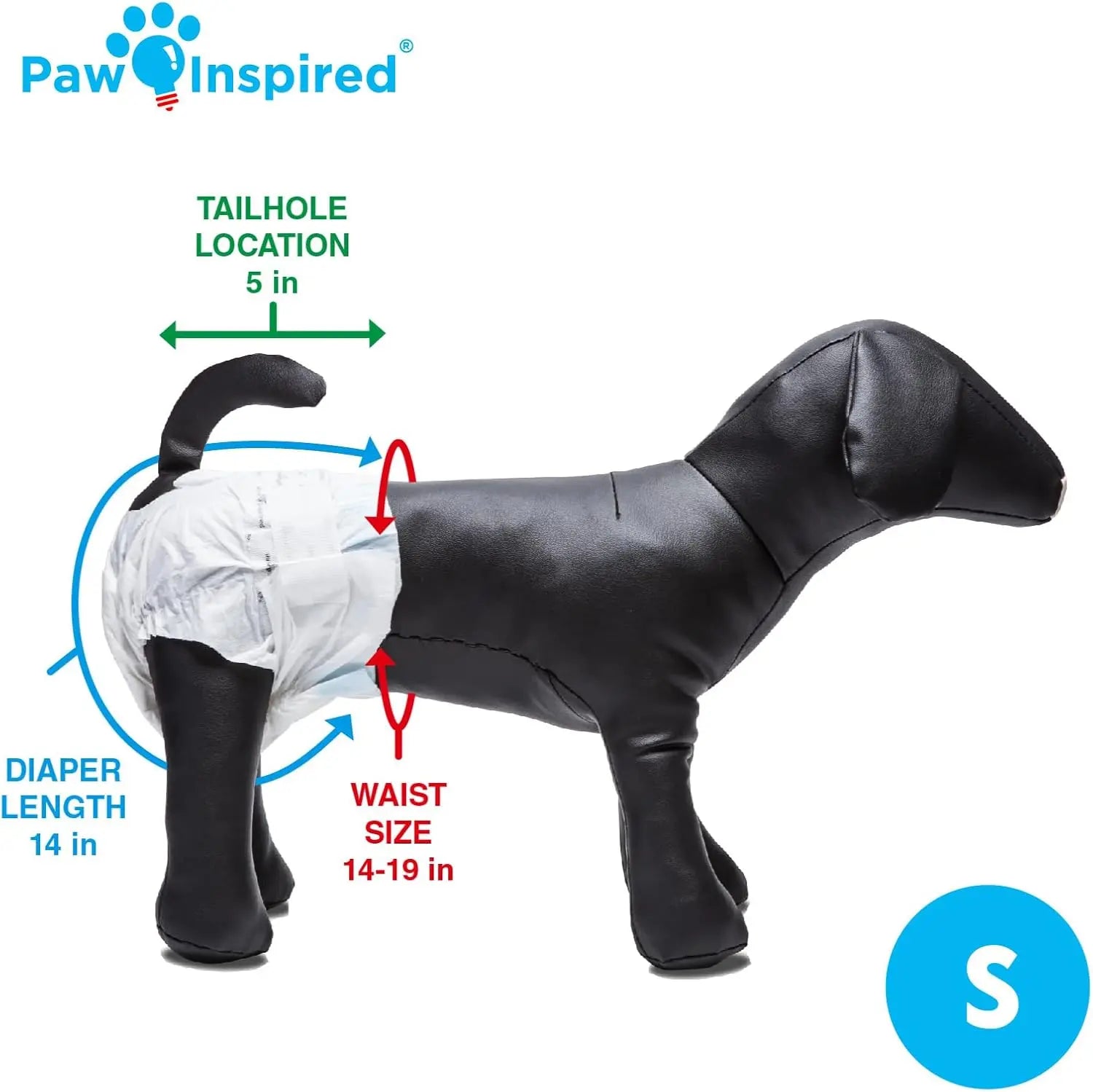 Paw Inspired Disposable Dog Diapers – Leakproof Protection for Dogs
