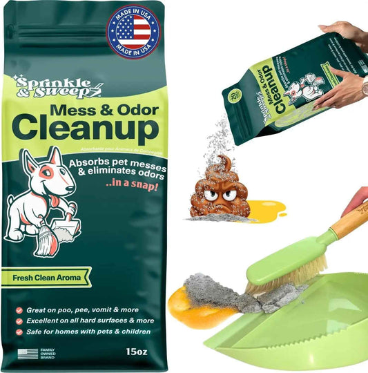 Pet Accident Cleanup Powder Dog Pee Vomit Potty Training Absorbent Odor Remover