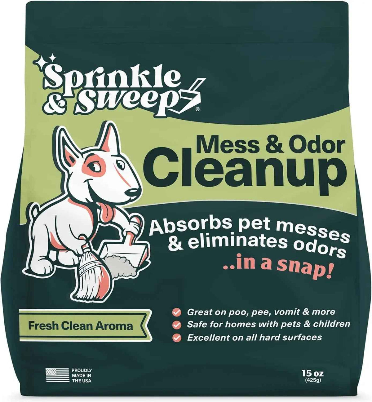 Pet Accident Cleanup Powder Dog Pee Vomit Potty Training Absorbent Odor Remover