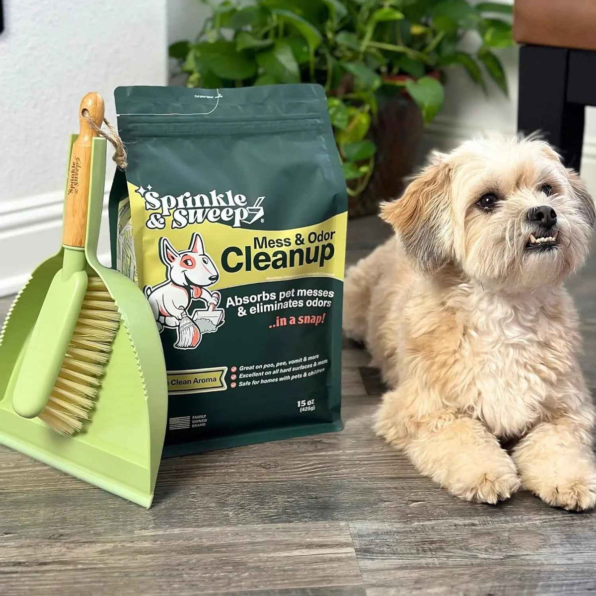 Pet Accident Cleanup Powder Dog Pee Vomit Potty Training Absorbent Odor Remover