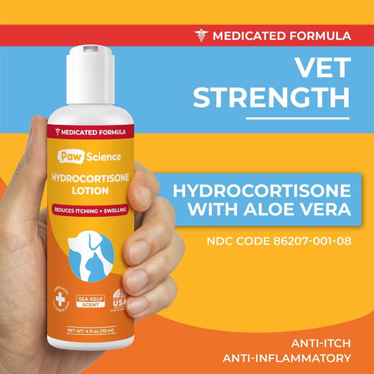 Pet Anti Itch Cream Hydrocortisone Hot Spot Relief Dog Cat Skin Care Lotion
