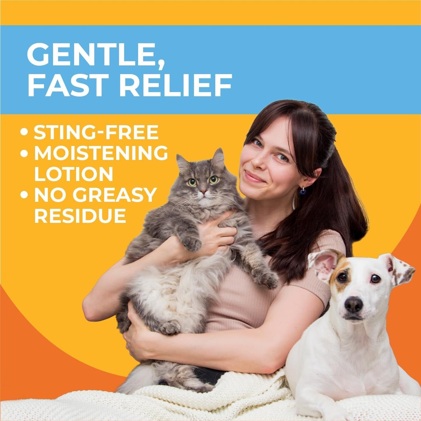 Pet Anti Itch Cream Hydrocortisone Hot Spot Relief Dog Cat Skin Care Lotion
