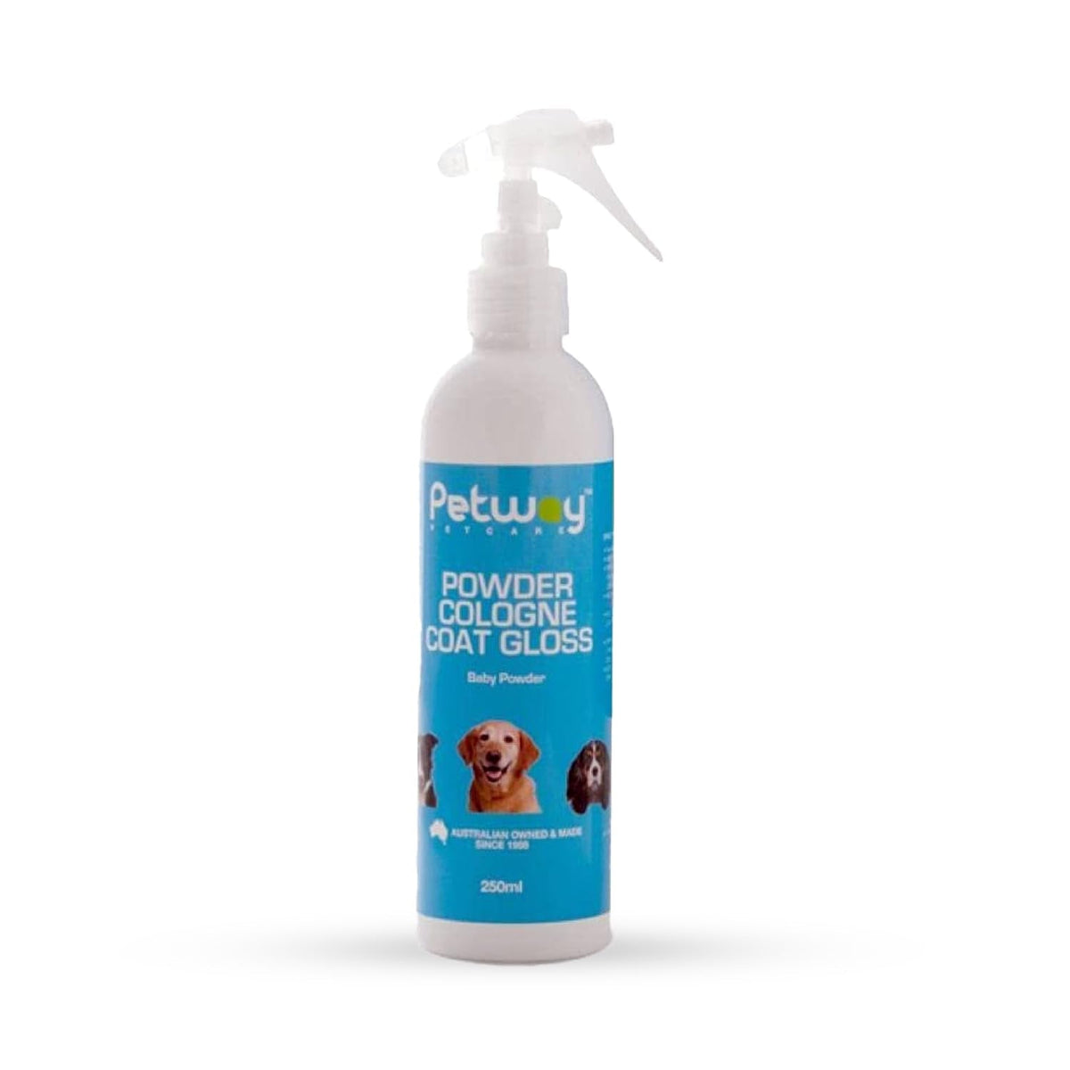 Pet Cologne Coat Gloss Spray Dog Deodorizer Baby Powder Grooming 250ml Default Title