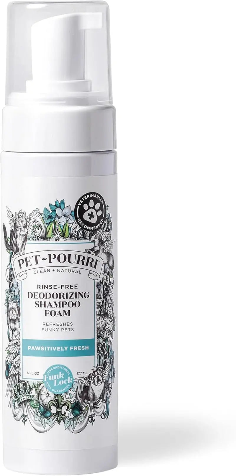 Pet Dry Shampoo No Rinse Foam Deodorizing Plant Based Dog Cat Odor Default Title