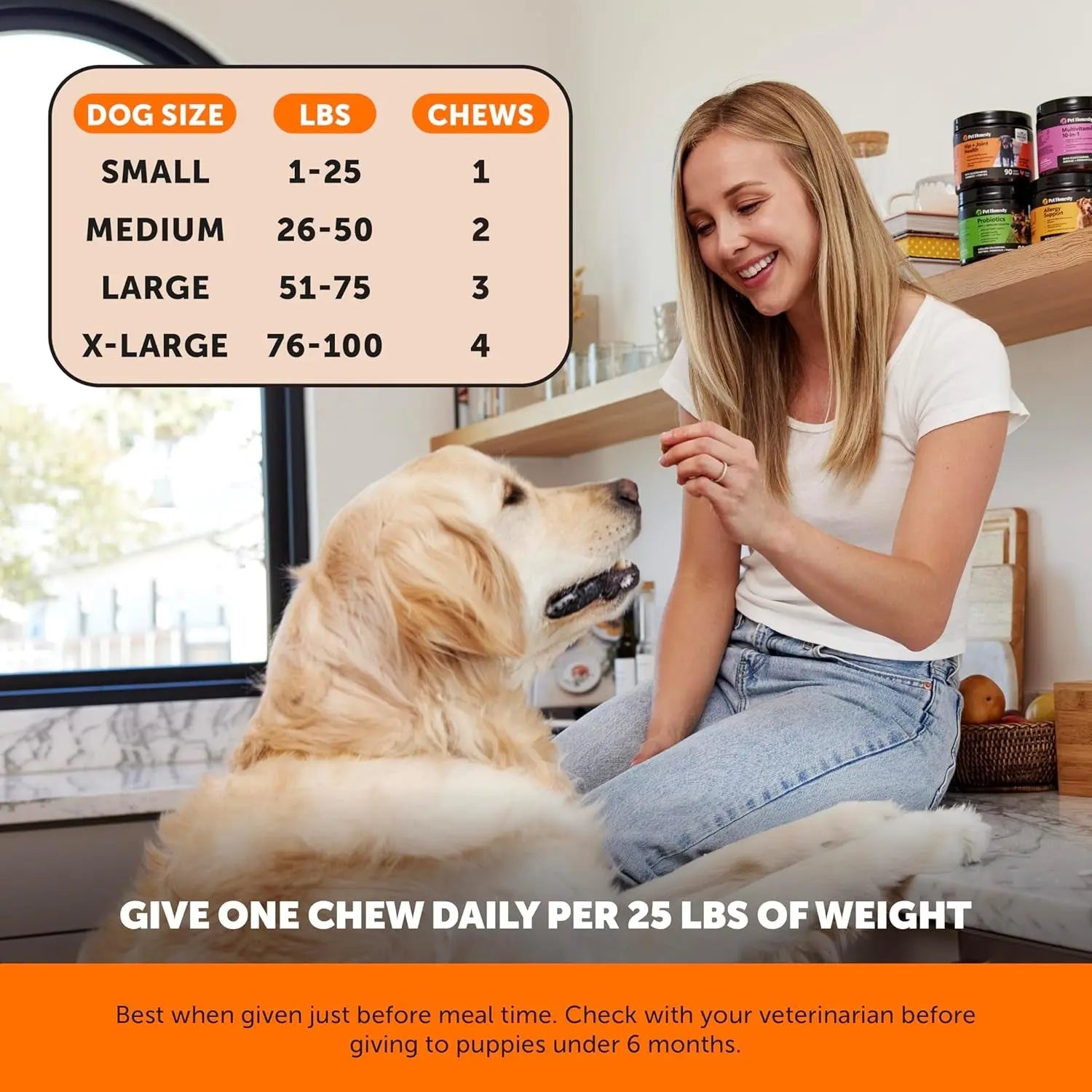 Pet Honesty Senior Hemp Hip & Joint Chews for Dogs | Mobility Support 90 Ct